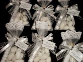 Saquinho de Organza e Renda com Amêndoas